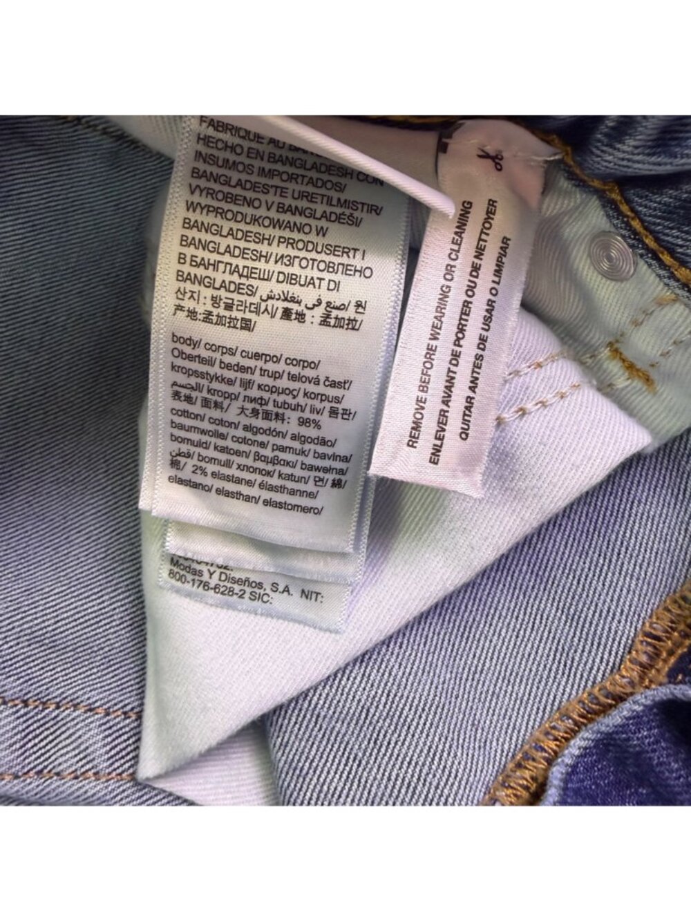 Calvin Klein Womens Blue Cotton Blend Denim Skinny Jeans Size 27R - Picture 4 of 6